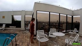 encontrei uma rabuda na piscina e arrastei para meu ap - mirella mansur - ma santos