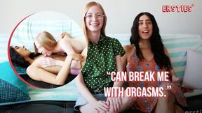 ”Ersties - Dark Haired Hot Girl Invites Petite Redhead Over For Lesbian Fun”