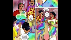 Velamma Episode 8 Holi Festival of Colours - Veena and Raju’s Secret Desire