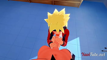 Naruto - POV x Kiba Handjob &amp_ Blowjob - Yaoi 3D Anime Manga Gay