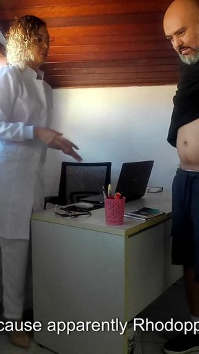 Captivating moment from &quot;Patient goes to the urologist, gets horny and ends up having his asshole broken.&quot;