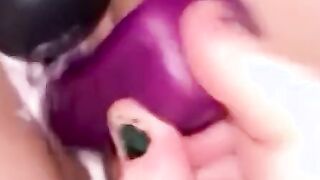 Closeup HD MULTIPLE messy orgasms - submissive bimbo ValkyrieX ejaculates rough with jizzed