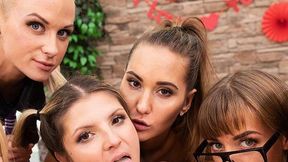 Wild Christmas Fuck With Several Hot With Gina Gerson, Vinna Reed And Lovita Fate