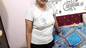 Stepsister caught romancing with servant then stepbrother fucked her, Hindi sex video