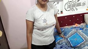 Stepsister caught romancing with servant then stepbrother fucked her, Hindi sex video