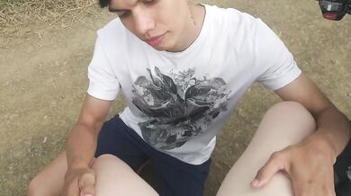 WE GO FOR A WALK AND FUCK ON THE MOTORCYCLE