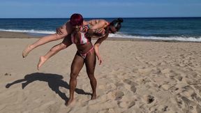 Exclusive! Sugar Diamond Lifts and Carries Brigit Heart in Barcelona