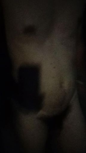 Exhibitionist Night Outdoor Naked Boy Walking