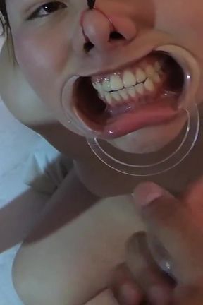 With the Cock in the Face and the Cum in the Eyes