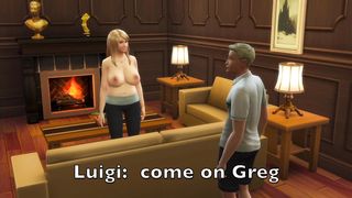 Sims four: Sex-Starved Insatiable cougar Fucks Hubbys Friend while hes away on