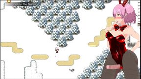 Gehenna [ FUTANARI HENTAI Game ] Ep.13 bunnysuit FUTA multiple public CUMSHOTS !