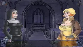 Naughty Nun Hentai Beauties Indulge Forbidden Lust in Holy Temple Fantasy