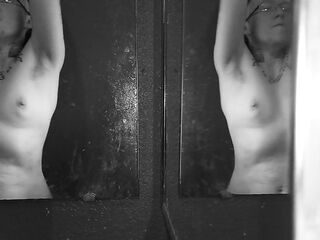 Trans Dude Mirror Striptease, Nipp Play, Homemade, Texas Bad Hunk