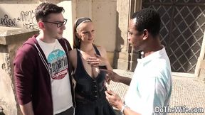 Busty Suzie and Her Cuckold Pick a Black Man Off The Streets
