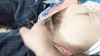 First time peeking at stepbro's underwear and wanting to fuck his big ass at midnight