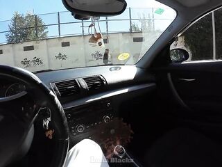 Interracial Sex With Black Honey Luna Ebony after Picking her with my Car on the Street