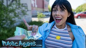 Public Porn cute looking Colombian babe is fucked outdoors in public