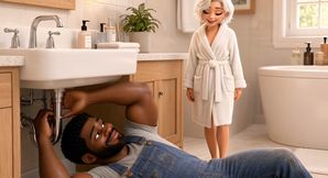 BBC Plumber fucks hot client