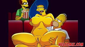 Naughtiness at the movies! The Simpsons Porn Comics
