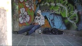 sexy straight boy fuck a gay in his car outdoor exhib