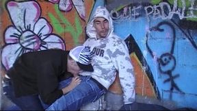 sexy straight boy fuck a gay in his car outdoor exhib