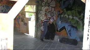 sexy straight boy fuck a gay in his car outdoor exhib