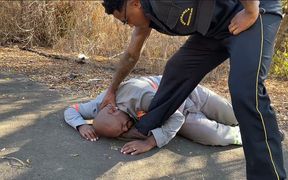 Vigilante Humiliating the Worker