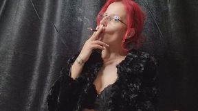 CHAIN SMOKING ADDICTION – Two Cigarettes, Heavy Smoke Exhale Session (Close POV)