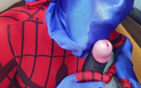 POV Nora Fox Nylon Blue Spidergirl Fuck