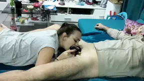 Stepmom dominates with a chaste cock
