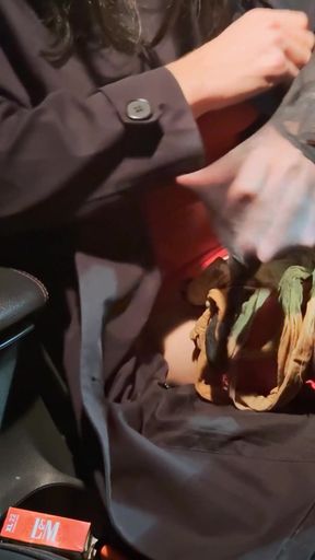 A new messi task , dirty skirt and stockings in piss and sperm  1   Clip 2