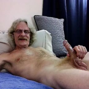 JerkinDad14 - Daddy Loves His Greasy Dong As He Masturbates His Big Gay Dick And Ejaculates A Lot Of Sperm