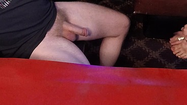 § Raven grey uses her feet to give a nerd a break