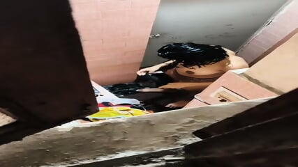 After she finishes shower