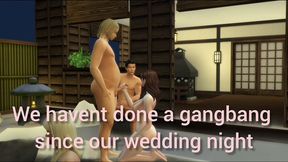 myu hotwife public gangbang at spa onsen hotsprings