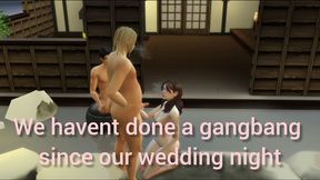 myu hotwife public gangbang at spa onsen hotsprings