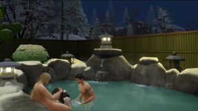myu hotwife public gangbang at spa onsen hotsprings