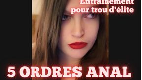 [TASKS] 5 ORDRES ANAL - "Entraînement pour trou d'élite"