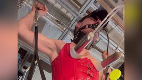 Ass Machine Fuck milking cum Huge Cock big pumped Nipples  Pig Slut Whore Nipple Faggot