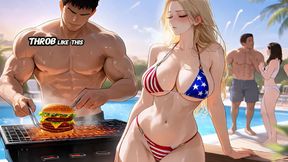 Patriotic Cumslut Begs to Get Fucked Hard at 4th of July Bbq - Ai Animation