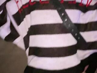 18 year old skinny emo gothic gets cum inside her cute pussy