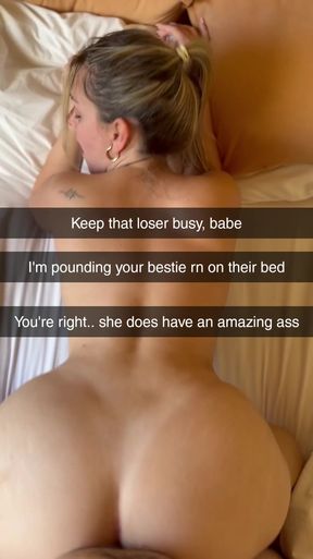 Cheating wife's steamy fantasy caption
