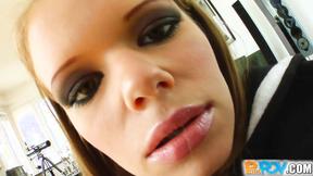 ”Bombshell Jenny in POV getting a good railing”