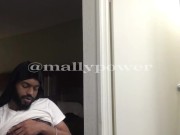 Stroking my BBC while the homie goes to ice machine (Cumshot)