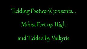 Mikka Feet up High and Tickled by Valkyrie