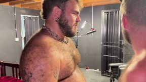 Sling &amp; Chains: Tattooed Bear Wrecks Bound Scally Hole Raw