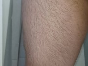 Sean spankin himself with a switch while pissing