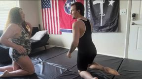 Kristie vs Rex - Mixed Wrestling