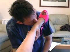 Foot fetish Handjob POV