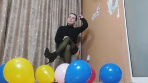 Popping balloons with my body-custom